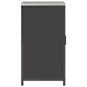 vidaXL vidaXL Szafka do przechowywania w kuchni Czarny 60 x 50 x 92 cm Stal 5