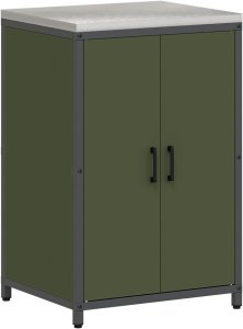 vidaXL Szafka do przechowywania w kuchni Oliwkowy 60 x 50 x 92 cm Stal 2