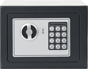 vidaXL Elektroniczny sejf cyfrowy Ciemnoszary 23x17x17 cm Stal 3