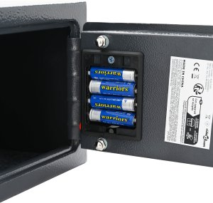 vidaXL Elektroniczny sejf cyfrowy Ciemnoszary 23x17x17 cm Stal 4