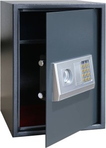 vidaXL Sejf elektroniczny z półką Łupkowoszary 35x31x50 cm Stal 2