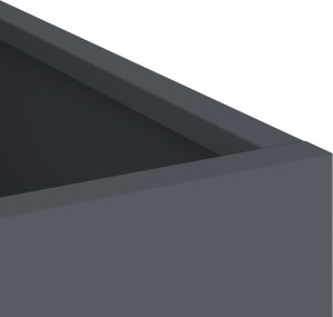 vidaXL Doniczka ogrodowa Antracyt 50 x 32 x 40 cm 3