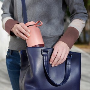 Lekue Water Bottle To Go - Coral 3