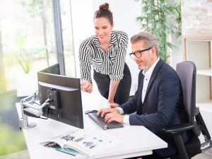 Novus 990+4018+000 uchwyt / stojak do monitorów 68,6 cm (27") Biurko Czarny 10