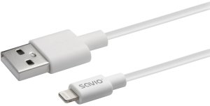Kabel USB Savio USB-A - USB-A 1 m Biały (CL-192) 2