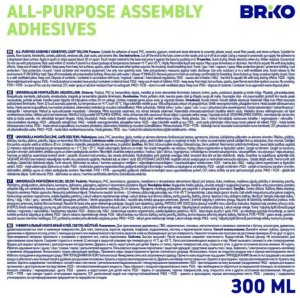 ASSEMBLY GLUE BRIKO 300 ML LIQUID NAILS 2