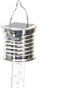 Sopel solarny 19 cm o chłodnym świetle do zawieszenia na roślinności 3