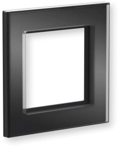 Homematic IP Glasrahmen   1-fach, schwarz 2