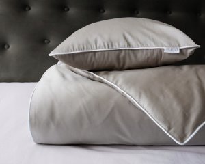 POŚCIEL MAKOSATYNA BAW. BEŻOWA /220/ PURE Z BIZĄ DETEXPOL 4