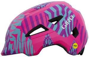 Kask dziecięcy GIRO SCAMP II Rozmiar kasku: XS(45-49 cm), Wybierz kolor: Matte Pink Animal 18