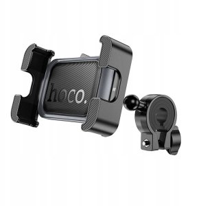 Uchwyt na telefon do roweru / motocykla Hoco do kierownicy H82 czarno szary 4