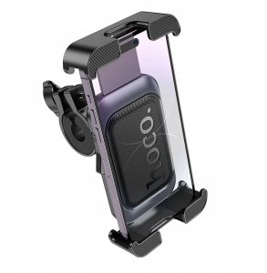 Uchwyt na telefon do roweru / motocykla Hoco do kierownicy H82 czarno szary 5