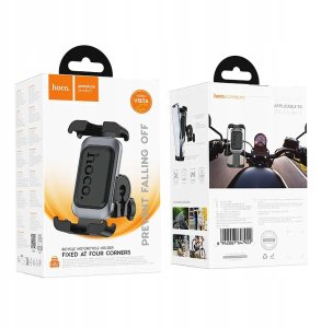 Uchwyt na telefon do roweru / motocykla Hoco do kierownicy H82 czarno szary 9