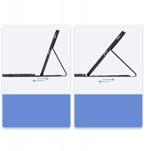 DUX DUCIS etui TK składane z klawiaturą bezprzewodową do SAMSUNG Tab S10 FE Plus czarne 6