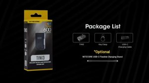 Nitecore Latarka TINI3 600lm Black 2