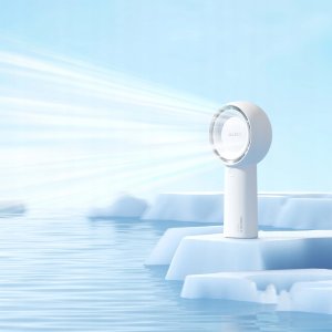 Mini wentylator Jisulife Handheld Fan Life5 Plus 4000 mAh przenośny wiatraczek USB - biały 6