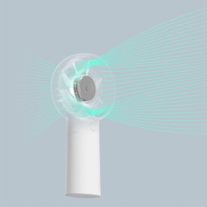 Mini wentylator Jisulife Handheld Fan Life5 Plus 4000 mAh przenośny wiatraczek USB - biały 8