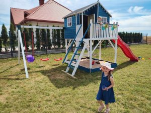 Domek Jerzyk MAX z Platformą Dwie Huśtawki i Ślizg 14
