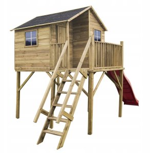 Domek Jerzyk MAX z Platformą Dwie Huśtawki i Ślizg 4