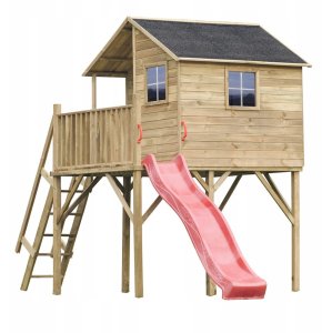 Domek Jerzyk MAX z Platformą Dwie Huśtawki i Ślizg 5