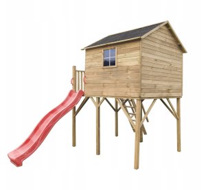 Domek Jerzyk MAX z Platformą Dwie Huśtawki i Ślizg 6