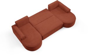 NAROŻNIK MOLLY FUNKCJA SPANIA, SPRĘŻYNY BONEL, TKANINA CURIO , ROZKŁADANY! curio 55 8