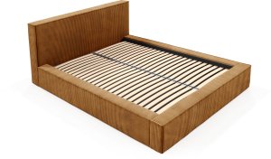 Łóżko FILO 180x200 stelaż drewniany , szerokie boki, Sztruks poso 001 4