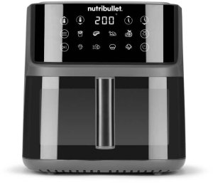 Frytkownica beztłuszczowa Nutribullet Frytkownica na gorące powietrze CRISPLITE VISION(czarny/srebrny, 2.000 Watt, kosz 8 Liter, z oknem) 15
