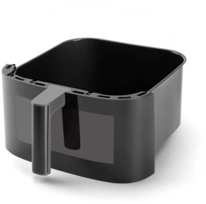 Frytkownica beztłuszczowa Nutribullet Frytkownica na gorące powietrze CRISPLITE VISION(czarny/srebrny, 2.000 Watt, kosz 8 Liter, z oknem) 17