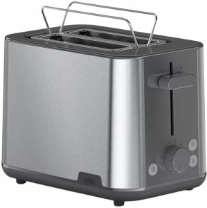 Toaster PurShine HT 1510 GY(edelstahl/grau, 900 Watt, für 2 Scheiben Toast) 3