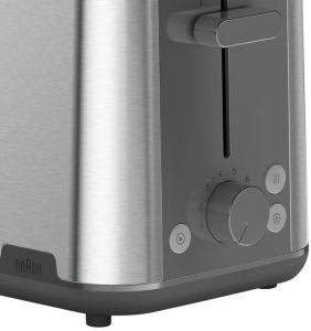 Toaster PurShine HT 1510 GY(edelstahl/grau, 900 Watt, für 2 Scheiben Toast) 4
