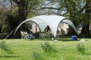 Pavillon Event Shelter, 4,5 x 4,5m(hellgrau/grau) 5