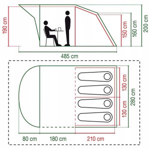Namiot turystyczny Coleman Oak Canyon 4 BlackOut 6