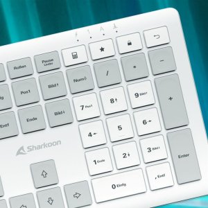 Sharkoon OfficePal K30W weiss DE-Layout Rubberdome 3