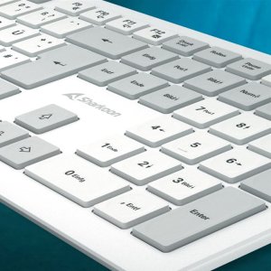 Sharkoon OfficePal K30W weiss DE-Layout Rubberdome 4