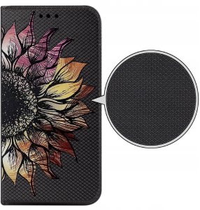 krainaGSM Etui do Samsung Galaxy A71 MAGNET WZORY CASE PORTFEL + SZKŁO 9H 3