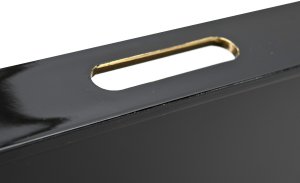 Taca dekoracyjna 38x38x4,5 cm Liść niebiesko-złota 172026 8