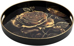 Taca dekoracyjna 35 cm Złota róża 172023 3