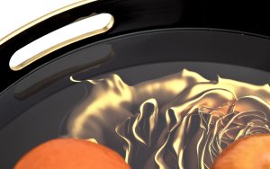 Taca dekoracyjna 35 cm Złota róża 172023 7