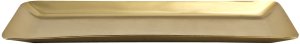 Taca metalowa ozdobna 38x16x2 cm złota 4