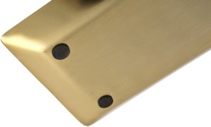 Taca metalowa ozdobna 38x16x2 cm złota 6