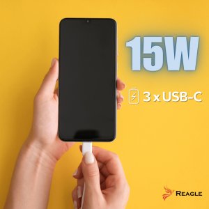 HUB USB AKTYWNY 7 PORTÓW USB 3.2 ROZDZIELACZ ROZGAŁĘŹNIK 7w1 USB-C DO 36W REAGLE 7