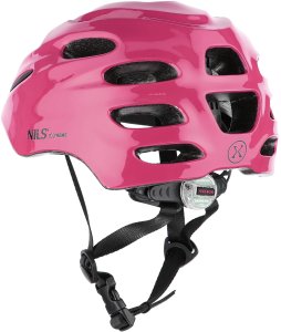 Nils Extreme Kask MTW01 LED różowy r. XS (44-48 cm) 2