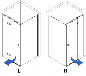 Kabina Prysznicowa Rea Atlas 120x80 Złota Szczotkowana 5