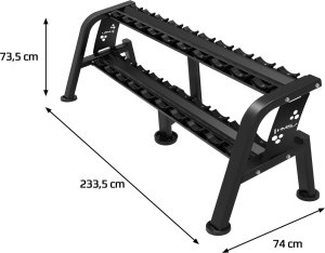 STR47 STOJAK NA HANTLE DWURZĘDOWY 10 PAR COMMERCIAL HMS 4