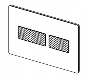 TECESOLID PRZYCISK WC METAL BRĄZ SZCZOTK STRUKT. 3