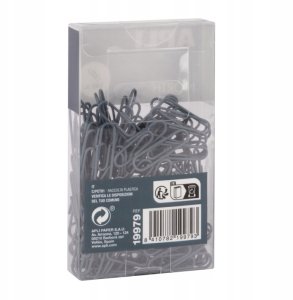 Spinacze okrągłe APLI Up North, 28mm, 140szt., pudełko z zawieszką, niebieskie 2