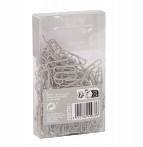 Spinacze okrągłe APLI Up North, 28mm, 140szt., pudełko z zawieszką, szare 2