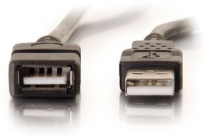 Kabel USB C2G USB-A - USB-A 2 m Czarny (52107) 3