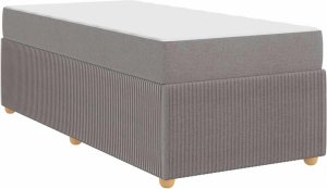 vidaXL Ramka łóżka Inny Ciemnoszary 80 x 200 cm tkanina 2